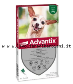 ADVANTIX SPOT-ON CANE FINO 4 kg (4 PIPETTE) cod. 60262