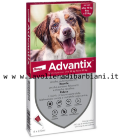 ADVANTIX SPOT-ON CANE 10-25 kg (4 PIPETTE) cod. 60263