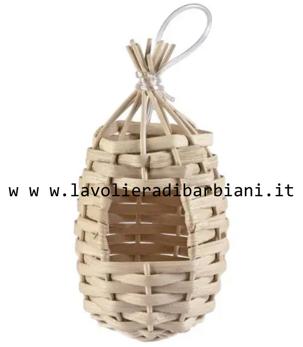 NIDO A PERA IN VIMINI (1 pz) cod. 60571