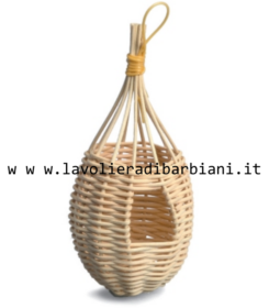 NIDO A PERA IN VIMINI STRETTO (1 pz) cod. 60572