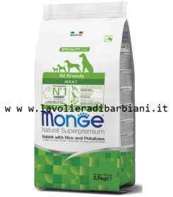ADULT - CONIGLIO CON RISO E PATATE (2,5 kg) cod. 60626