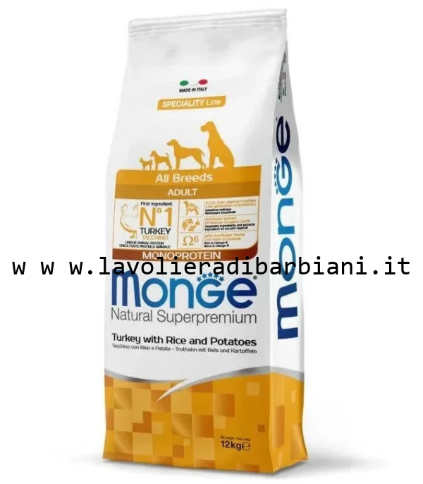 ADULT - TACCHINO CON RISO E PATATE (12 kg) cod. 60629